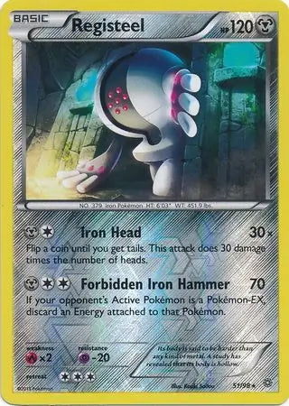 Ancient Origins Registeel #51/98 reverse holo
